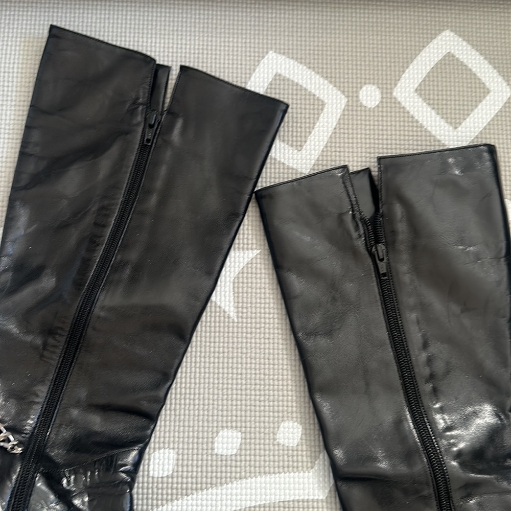 🚫SOLD🚫Nine West Patent Leather Size 9 Boots - Picture 8 of 17
